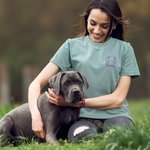 Personalized Embroidered Dog Cat Ear Outline T-shirt Sweatshirt Hoodie with 1-3 Names Pet Party Birthday Gift for Pet Lovers