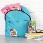 Personalized Flower Book Cartoon Character Waterproof Stickers with Name Back to School Birthday Gift for Book Lovers