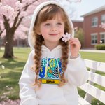 Personalized Graffiti Grid Grade Pencil Soft Kid T-shirt Sweatshirt Hoodie with Name Back to School Birthday Gift for Boys Girls