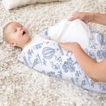 Personalised Forest Animal Swaddle Blanket Hat Headband Set with Name Baby Shower Photography Gift for Baby Newborn