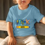Personalized Graffiti Grid Grade Pencil Soft Kid T-shirt Sweatshirt Hoodie with Name Back to School Birthday Gift for Boys Girls