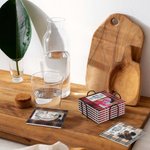 Personalized You Are the Greatest Hero Buffalo Plaid Design Ceramic Coaster with Photo Birthday Father's Day Christmas Gift for Dad