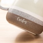 Taza de cerámica esmaltada personalizada de 500 ml con efecto degradado y grabado del nombre regalo de cumpleaños para familia y amigos