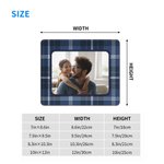 Tapis de souris anti-dérapant personnalisé Buffalo Plaid Photo Accessoire de bureau Anniversaire Cadeau de Noël pour la famille Amis Collègues