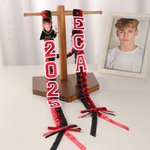 Ruban tressé bicolore avec nom de l'année et de l'école Cadeau de fin d'études pour les diplômés