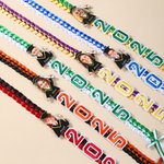 Ruban tressé bicolore avec nom de l'année et de l'école Cadeau de fin d'études pour les diplômés