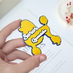 Personalized Poodle Shape Soror Name Brooch Pin Sorority Accessories Bid Day Sorority Initiation Gift for Sister Friend