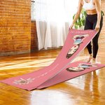 Gepersonaliseerde Geboortebloem Cartoon Karakter Super Absorberende Yoga Handdoek met Naam Sport Accessoires Verjaardagscadeau voor Yoga Lovers Vrouwen