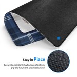 Tapis de souris anti-dérapant personnalisé Buffalo Plaid Photo Accessoire de bureau Anniversaire Cadeau de Noël pour la famille Amis Collègues