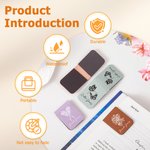 Personalized Floral Butterfly Insect Magnetic PU Leather Bookmark Clip with Name School Office Stationary Supplies Birthday Gift for Bookworms