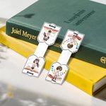 Marque-Page Magnétique Personnalisé avec Personnage de Dessin Animé Assis et Nom Cadeau Rentrée Anniversaire pour Amoureux des Livres