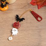 Personlig söt fladdermus pumpa spöke tumbler charm med bokstav sugrör tillbehör för 20 oz till 40 oz Stanley Tumbler Halloween present till vänner barn