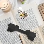 Personlig blommig bok tecknad karaktär magnetisk bokmärkesklämma med namn läsmaterial födelsedagspresent för familj vän