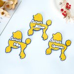 Personalized Poodle Shape Soror Name Brooch Pin Sorority Accessories Bid Day Sorority Initiation Gift for Sister Friend