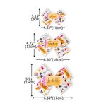 Personalized Pencil Composition Book Design Hair Bow Clip with Name and Card Hair Accessory Back to School First Day of Kindergarten Gift for Girls