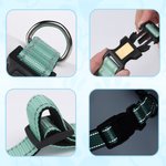 Personalized Paw Print Design Pet Locator Collar with Air Tag Holder and Name Outdoor Accessories Pet Party Birthday Gift for Pet Owners