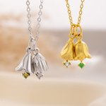 Personligt 1-6 födelsedagshalsband med blommor och födelsedagsberlocker Smickrande familjesmycken Födelsedag, jubileum, mors dag - present till kvinnor