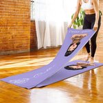 Personalizada Nacimiento Flor Caricatura Personaje Super Absorbente Esterilla de Yoga Toalla con Nombre Gimnasio Accesorios Regalo de Cumpleaños para Mujeres Amantes del Yoga