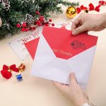 Personalised 2025 Gold Foil Stamped Santa Claus Letter Santa's Nice List Certificate with Envelope Christmas Gift for Boys Girls