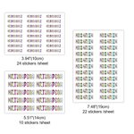 Personalized Waterproof Crayon Colorful Lable Stickers with Text School Supplies Back to School Birthday Teacher's Day Gift for Teacher