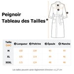 Peignoir Confortable à Manches Trois-quart Personnalisé avec Date et Monogramme Brodés Essentiel Lune de Miel Vacances Cadeau pour Couple