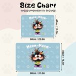 Personalisierte niedliche Katze Hund wischen Sie Ihre Pfoten Fußmatte mit Namen und Text Home Decor Geburtstag Housewarming Geschenk für Tierliebhaber