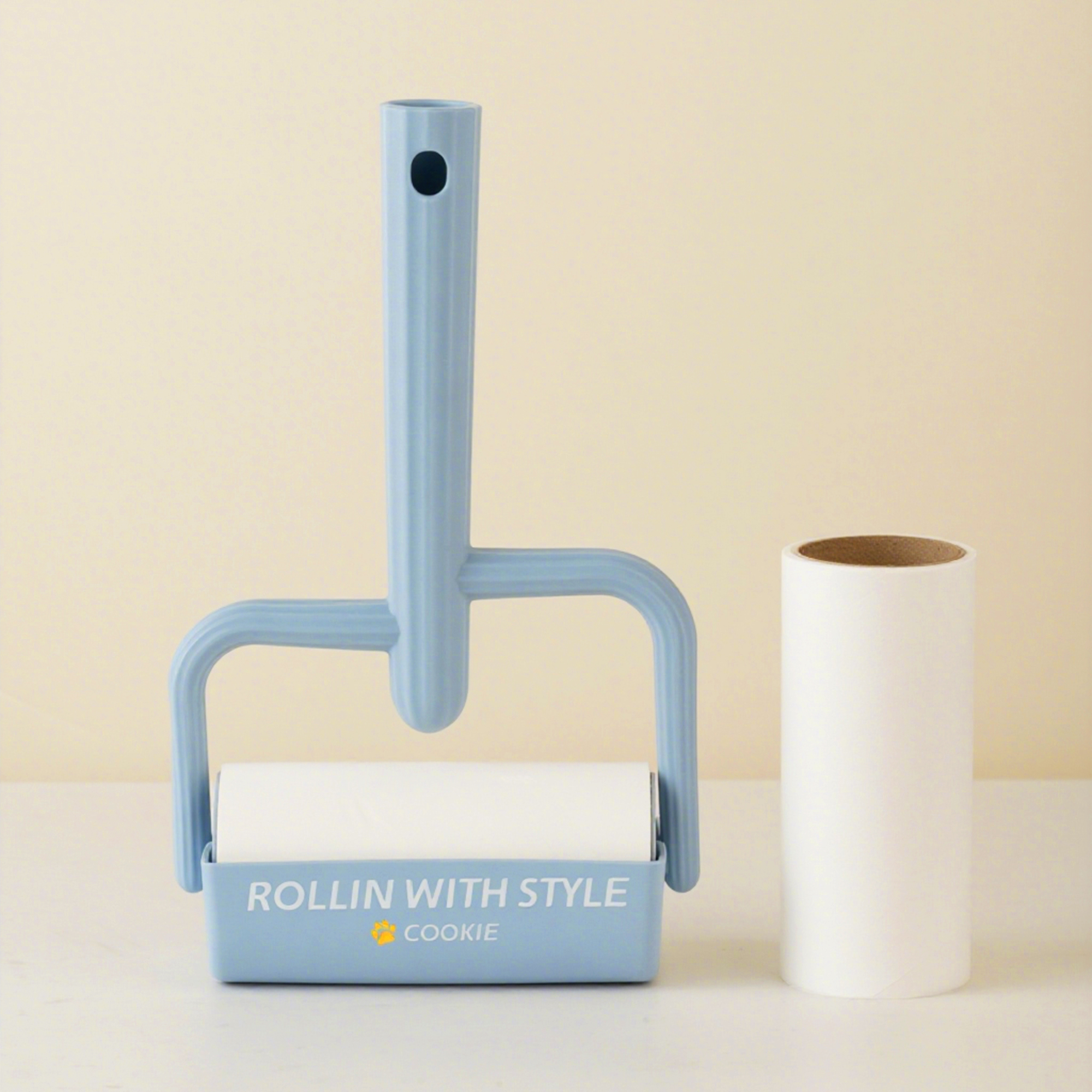 Rouleau à peluches extra-collant avec noyau remplaçable pour ramasser les poils d'animaux de compagnie Cadeau d'anniversaire de pendaison de crémaillère pour les propriétaires d'animaux de compagnie