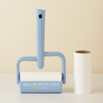 Personalised Paw Print Name Extra Sticky Pet Hair Pickup Lint Roller with Replaceable Core Pet Supplies Housewarming Birthday Gift for Pet Owners