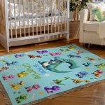 Personalized Dinosaur Fantasy Unicorn Excavator Soft Tassel Blanket with Name Birthday Anniversary Gift for Family Friends