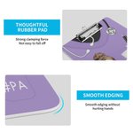 Personalized Cartoon Medical Character Multicolor Acrylic Clipboard with Low Profile Clip Nurse Week Appreciation Gift for Medical Staff