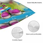 Personalized Cute Whimsical Cat Dog Soft Throw Pillow Cover with Name Home Decor Birthday Gift for Friends Family Pet lovers