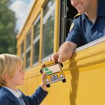 Personalized School Bus Design Magnet with Text Appreciation Day End of School Gift for School Bus Driver