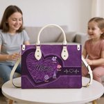 Personalisierte Vintage Geburt Blume große Tragetasche mit 1-12 Namen und Schultergurt Geburtstag Jahrestag Weihnachtsgeschenk für Frauen