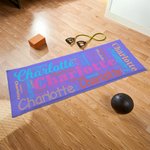 Personalized Name Word Cloud Super Absorbent Yoga Towel Sports Accessories Holiday Party Birthday Gift for Yoga Lovers Women