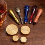 Personalisierte eingravierte Monogramm Whiskey Eiswürfelform Schale mit Stempel und Zange Bar Zubehör Party Geburtstag Jubiläum Geschenk für Barkeeper Männer
