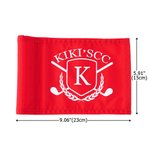 Personalized Golf Logo Monogram Multicolor Flag Putting Green Golf Course Accessories Tournament Game Day Birthday Gift for Golf Enthusiasts Golfers