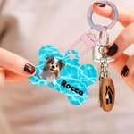 Personalised 3D Cartoon Dog Cat Bone Design Signage Pet Tag with Name Birthday Outdoor Activities Gift for Pet Lovers Owners