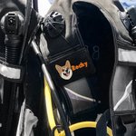 Personalisierte Multicolor gestickten Gesicht Foto Taucher BCD Identifikation Tag mit Namen Geburtstag Jahrestag Geschenk für Tauchen Liebhaber