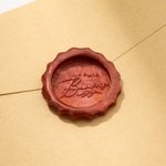 Personalised Vintage Pattern Wax Seal Stamp Set with Handle Wax Beads Wax Warmer Spoon and Box Party Wedding Gift for Bride Groom Craft Lover