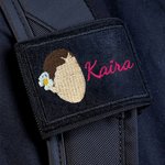 Personalisierte Multicolor gestickten Gesicht Foto Taucher BCD Identifikation Tag mit Namen Geburtstag Jahrestag Geschenk für Tauchen Liebhaber
