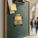 Personalized School Bus Design Magnet with Text Appreciation Day End of School Gift for School Bus Driver