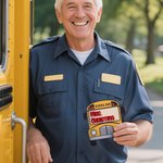 Personalized School Bus Design Magnet with Text Appreciation Day End of School Gift for School Bus Driver