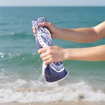 Serviette de Plage Personnalisée avec Nom et Initiale Motif Tortue Mandala Teinture Artisanale Cadeau Anniversaire pour Famille Amis