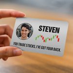 Personalized You Trade Stocks I've Got Your Back Photo Wallet Card with Name Daily Use Father's Day Birthday Gift for Dad Husband Man