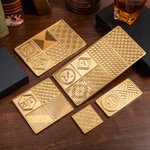 Personalisierte eingravierte Monogramm Whiskey Eiswürfelform Schale mit Stempel und Zange Bar Zubehör Party Geburtstag Jubiläum Geschenk für Barkeeper Männer