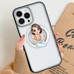 Personalisierte Cartoon Charakter magnetische Telefongriff Telefon Zubehör Geburtstag Jahrestag Geschenk für Mädchen Frauen