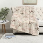 Personalized Cowgirl Desert Soft Throw Blanket with Name Swaddle Room Decor Birthday Baby Shower Gift for Mom Newborn