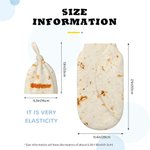 Gepersonaliseerde Tortilla Swaddle Deken en Knoop Muts Set met Naam Verjaardag Baby Shower Gift voor Pasgeborenen Baby's