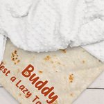 Henkilökohtainen hauska Tortilla pehmeä lemmikkieläinten heittopeitto, jossa on nimi ja teksti Home Decor syntymäpäivä joululahja kissan koiran lemmikkieläinten ystäville