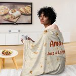 Personalized Funny Tortilla Soft Hooded Blanket with Name and Text Home Decor Birthday Christmas Gift for Taco Lover Family